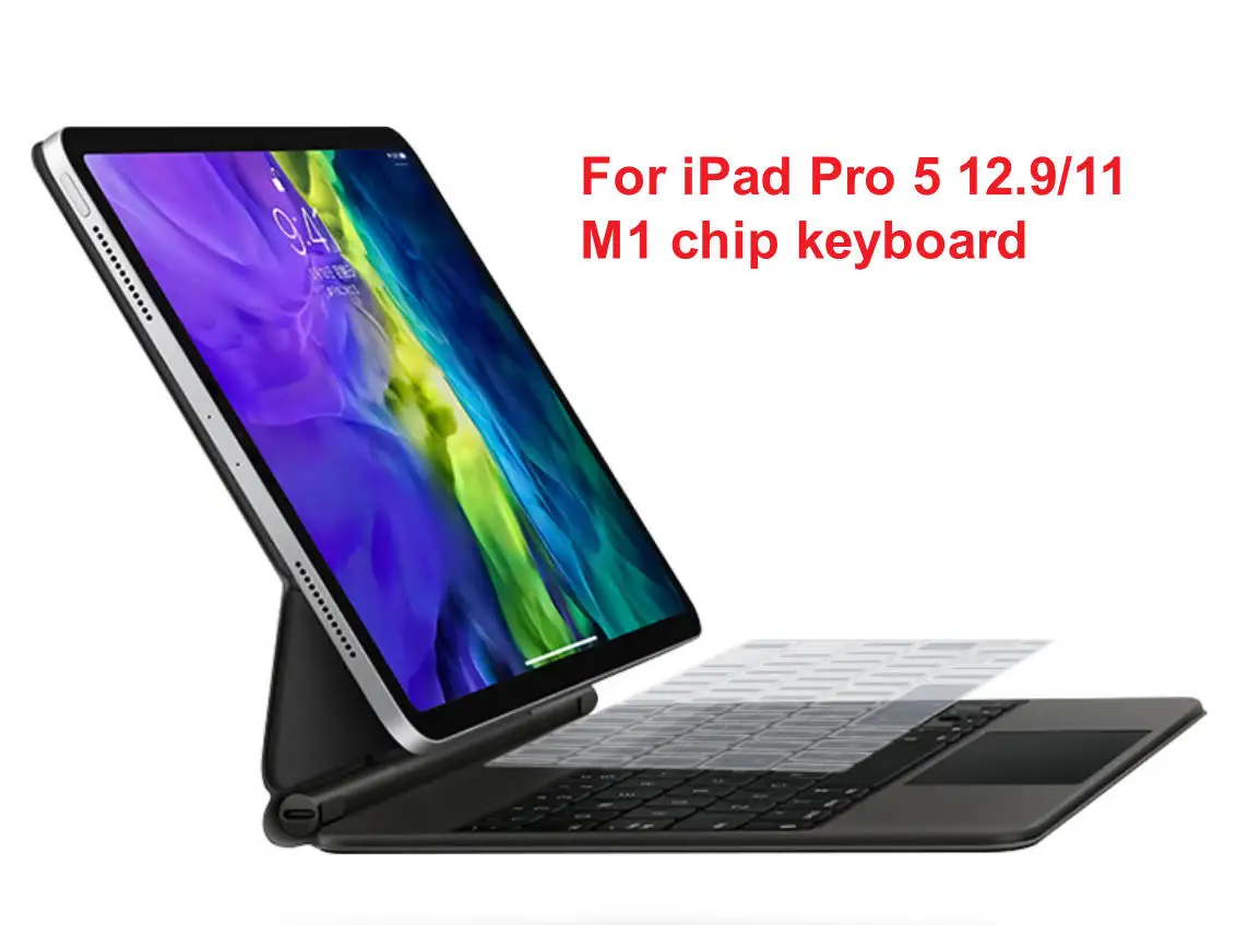Per Apple Ipad Pro 5 12.9 2021 2022 M1 / Ipad Pro 5 11 Pro11 M1 Chip Tastiera Magica Euro Us Tpu Tastiera Copertura Della Pelle Di Protezione