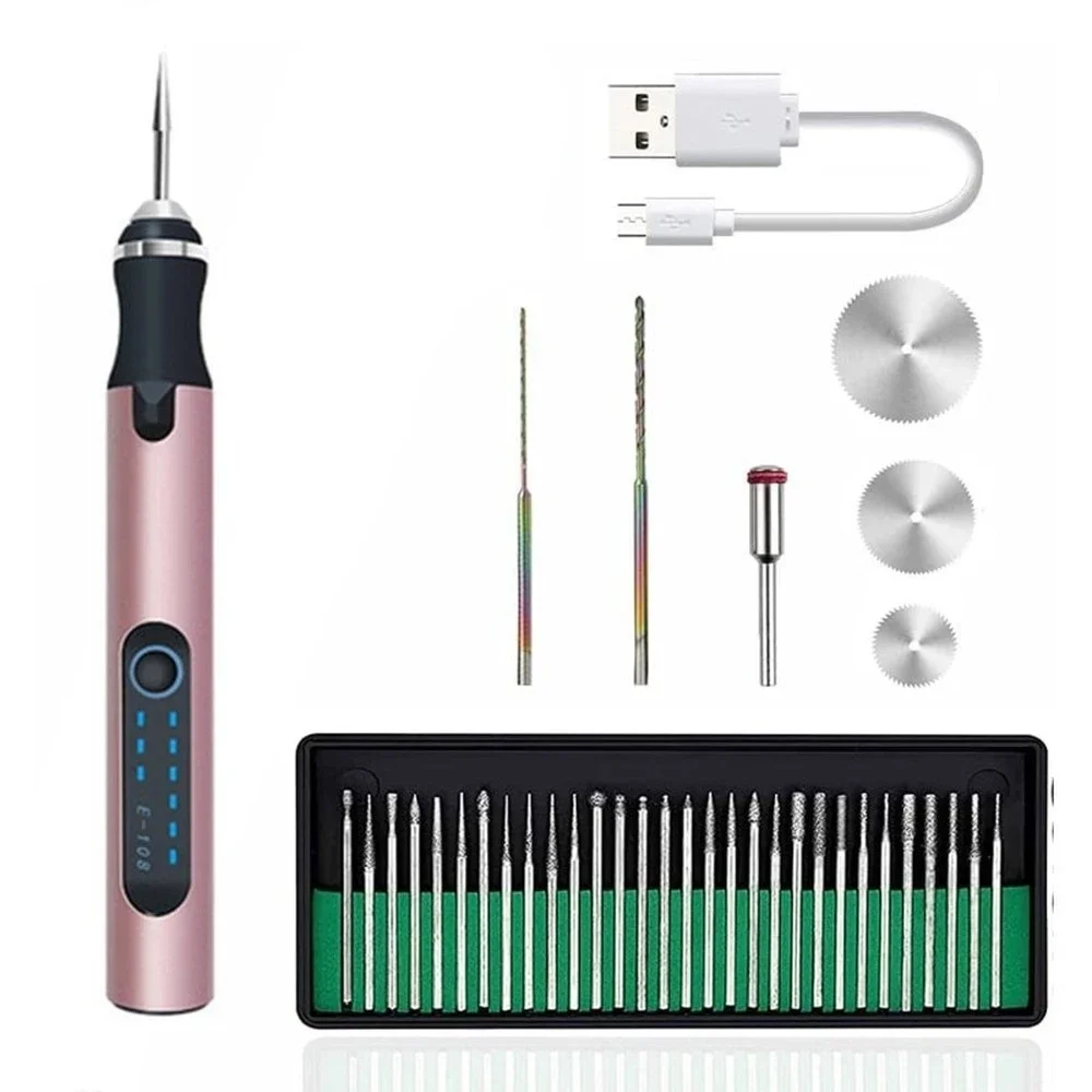 

Engraving Etching Wood Tool Carve DIY Cordless Kit Electric For Glass Metal Rechargeable Mini Stone Engraver Jewelry Pen