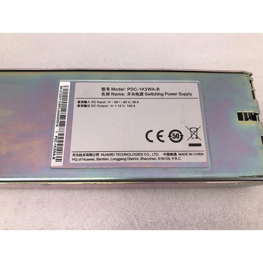 화웨이 PDC-1K2WA-B CloudEngine5800/6800/7800/8800 시리즈용 PSU