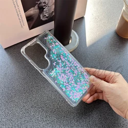 Floating Glitter Liquid Bling Phone Case - Quicksand Dynamic Design - Galaxy S26 Plus (White)