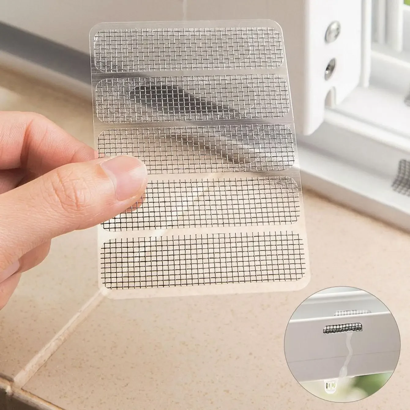 Window screen patch, Screen door mesh patch