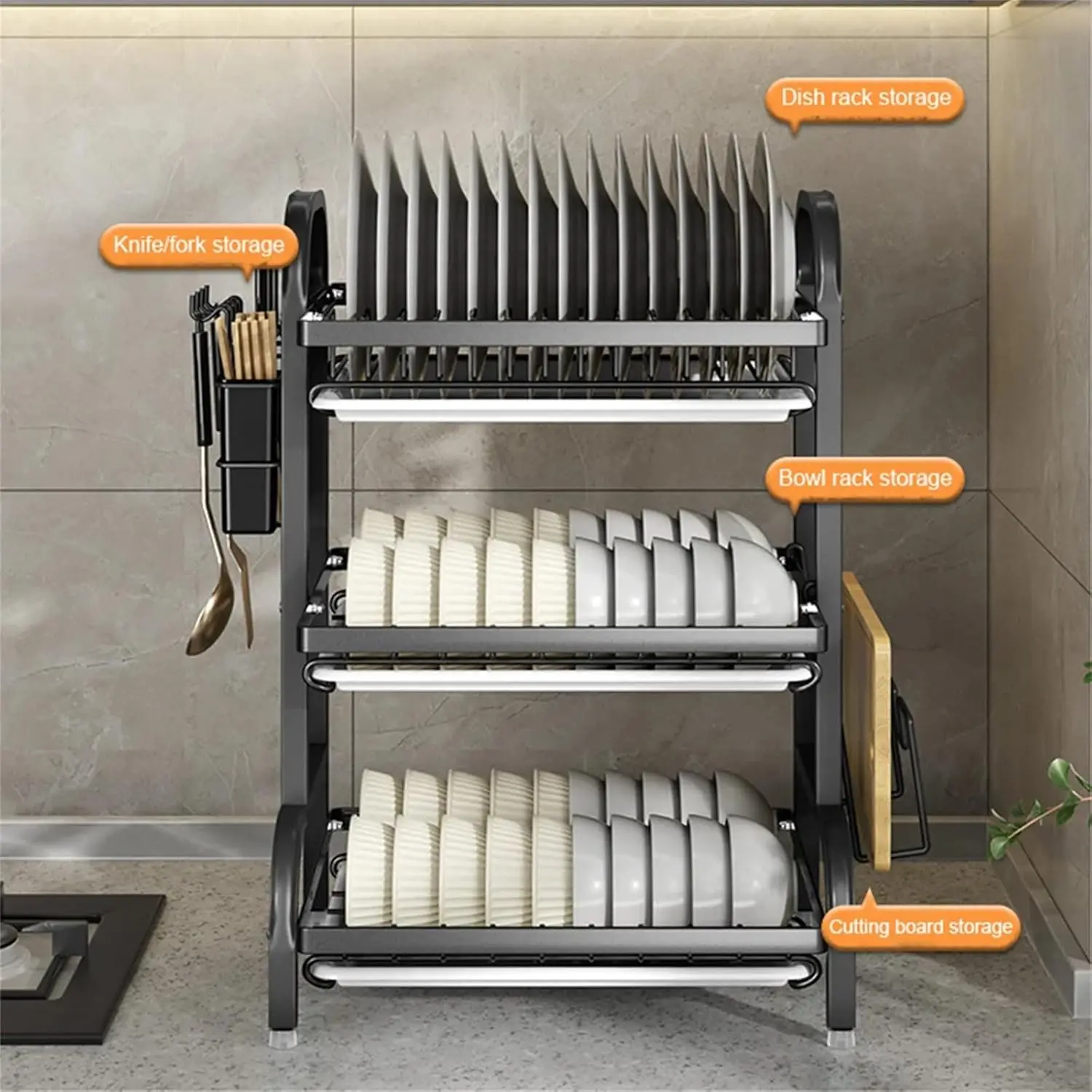 Three-Tier Dish Rack 6