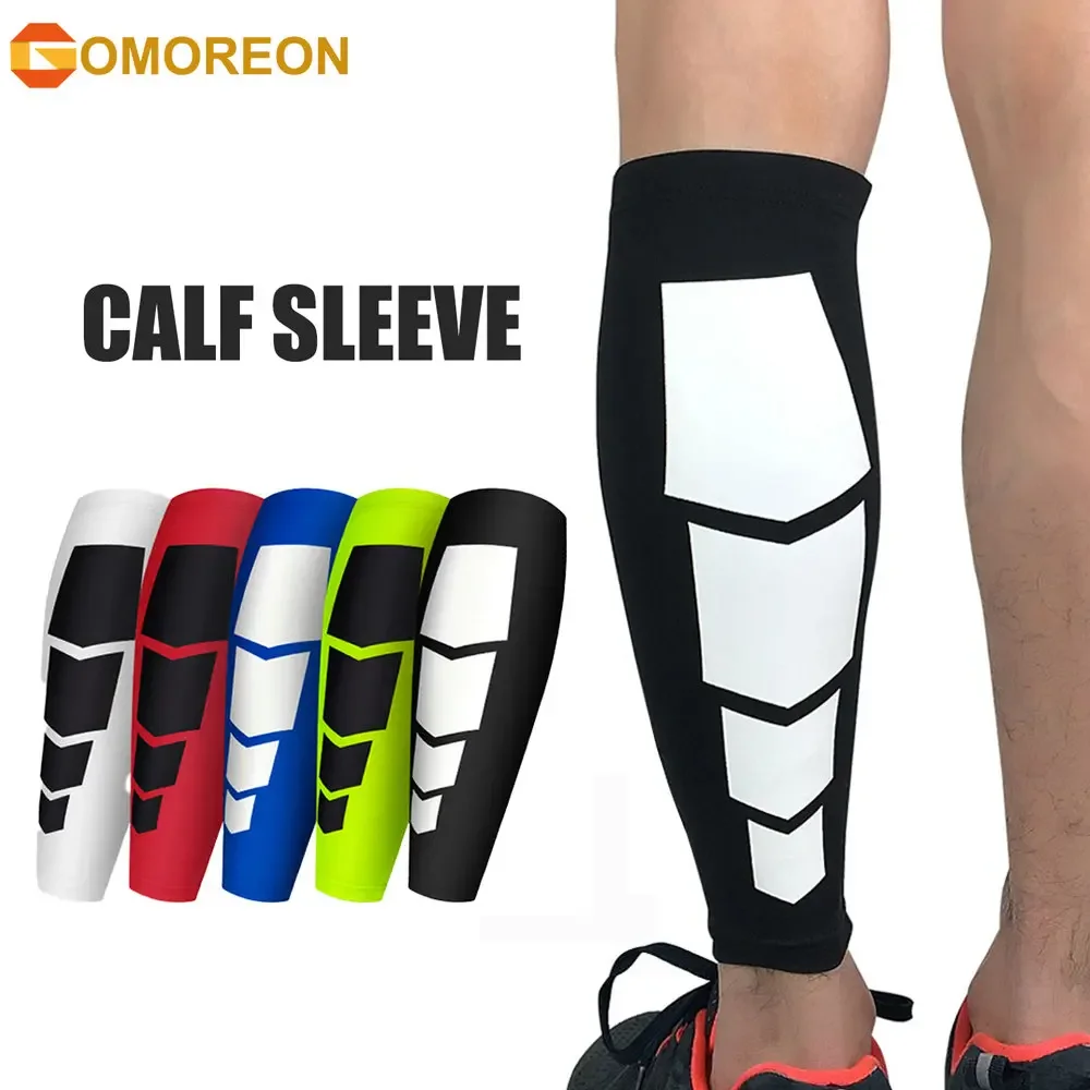 1Pcs Sports Calf Compression Sleeve Shin Splint Support Guard Leg  Protection Sock for Running, Cycling, Football, Basketball