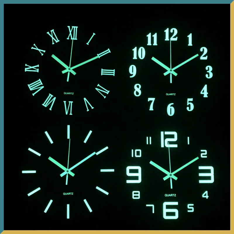 

Luminous Wall Clock,12 Inch Wooden Silent Non-Ticking Kitchen WallClocks With Night Lights For Indoor/Outdoor Living Room