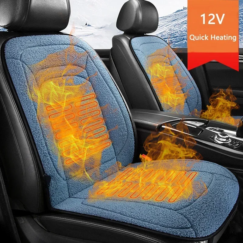 Car Heating Cushion Winter Warmer Pad Universal Auto Seat Electric Heated  Mat 12V for Car Home Office Cold Protector Cushions 2024 - GBP £20