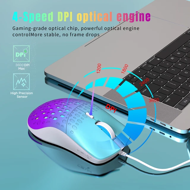 PICTEK PC306 Professional Gaming Mouse 16000DPI Gaming Programming Mouse  Adjustable Light Synchronizatio For Mouse Gamer LOL CS - AliExpress