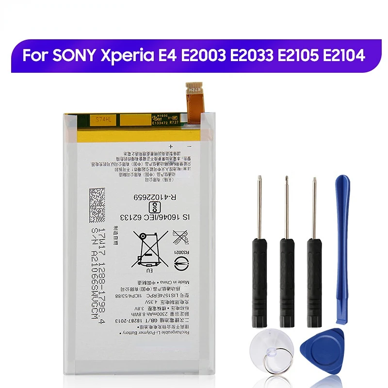 

Replacement Battery LIS1574ERPC For SONY Xperia E4 E2003 E2033 E2105 E2104 E2115 Rechargeable Phone Battery 2300mAh