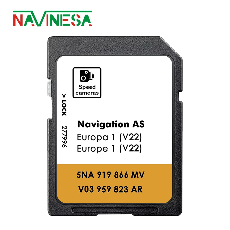 Memory Card Micro SD Card Flash Card Flash Memory Card Sat Nav Map Update 32GB SD Card Navigation AS V22 for VW Sharan from 2015 Discover Media GPS 2025 Maps Europe Navi Tiguan Transporter Car