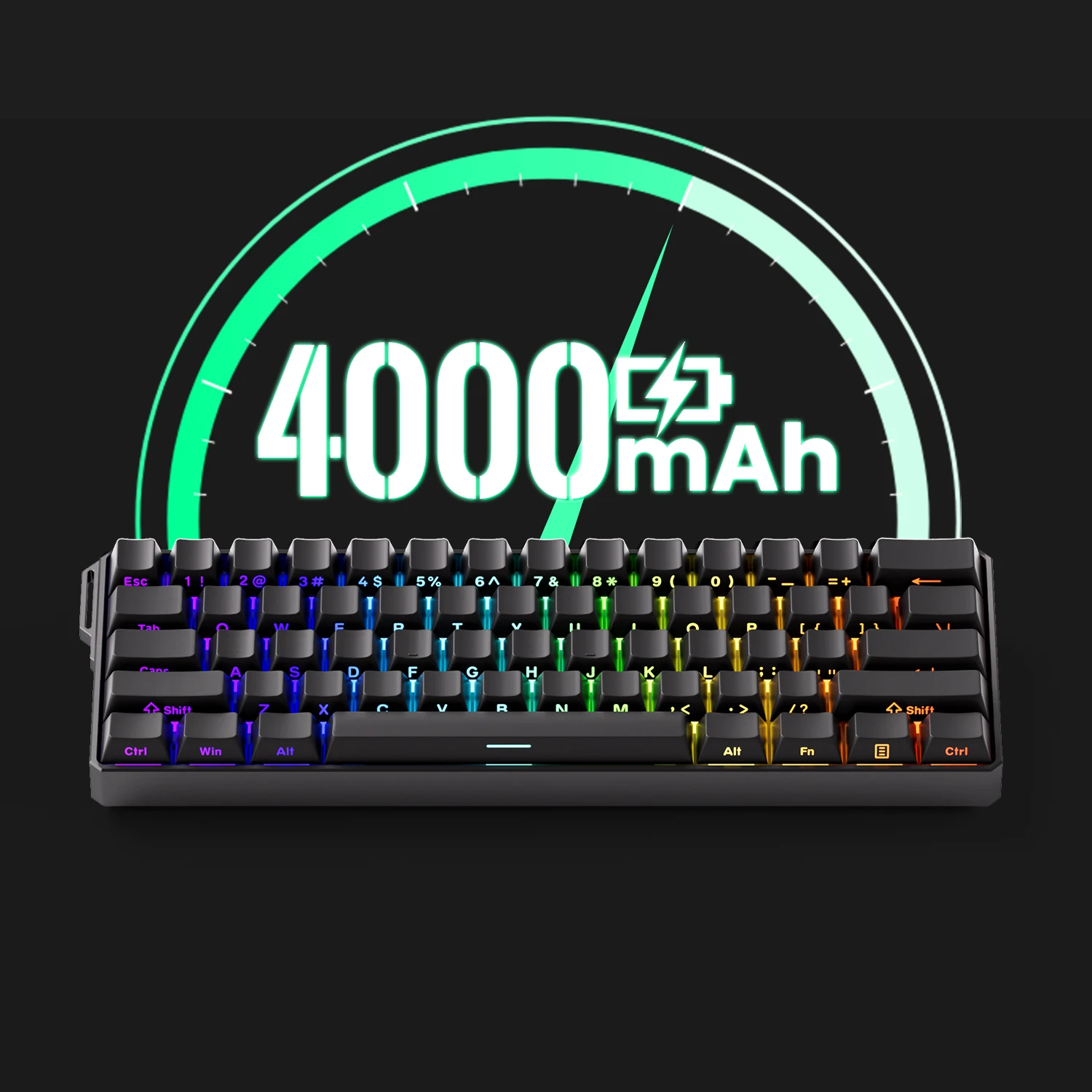 キーボード Akko MonsGeek FUN60 Ultra TMR Black FUN60 Ultra TMR - MonsGeek