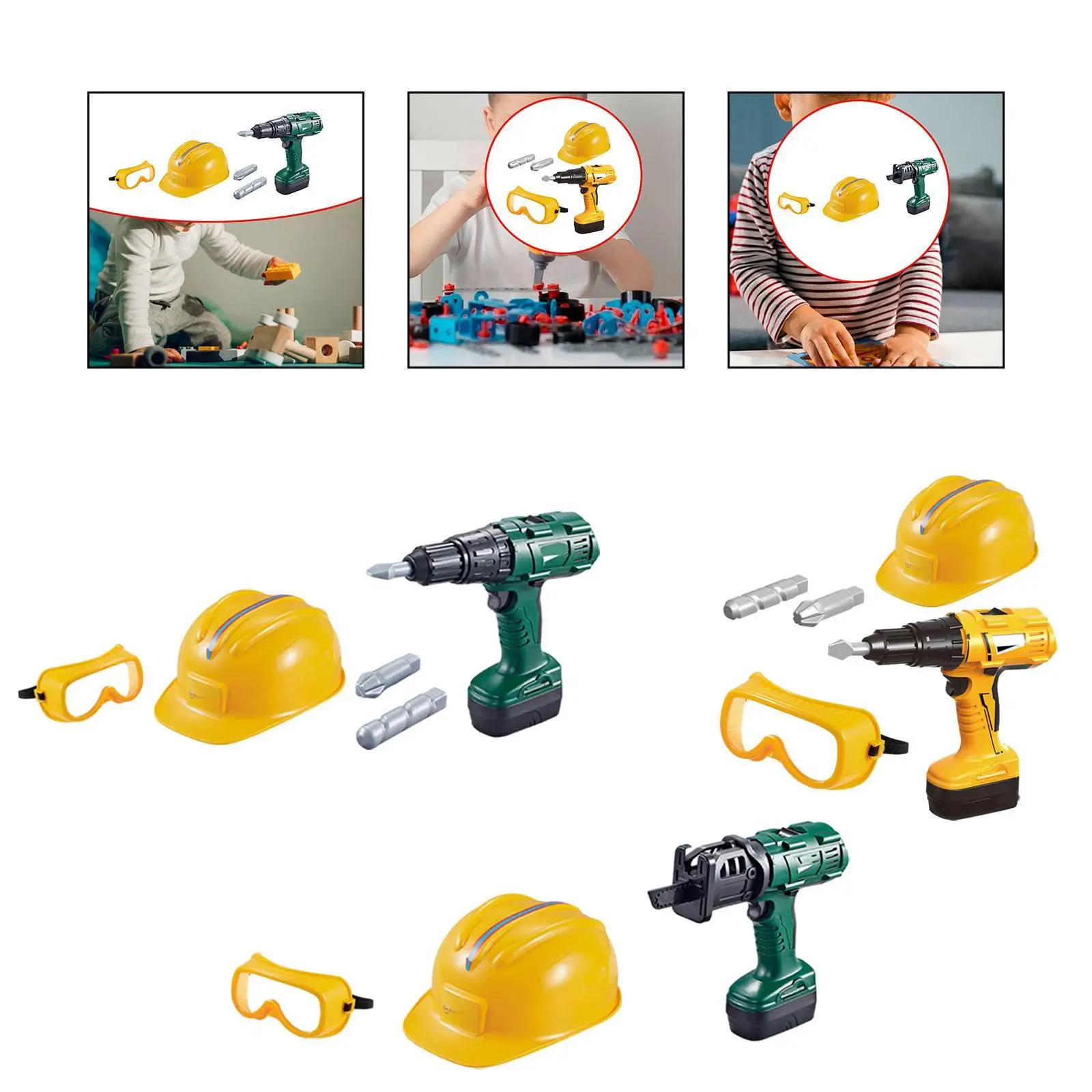 Kids Tool Set Toy Repair Pretend Play Tools Set Toy for Kid Toddlers Ages 3+