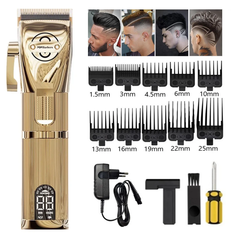 

Professional Hair Clipper Pop Barbers P800 Oil Head Electric Hair Clipper Adjustable Blade Size Hair Clipper Trimmer