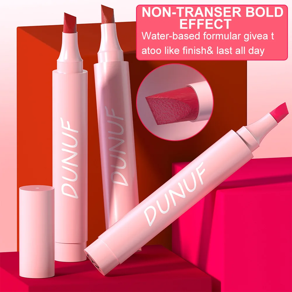5 Colors Lipstick Pencil Matte Velvet Waterproof Long-lasting Non-stick Cup Lip Stick Sexy Rose Red Orange Lip Liner Makeup 6