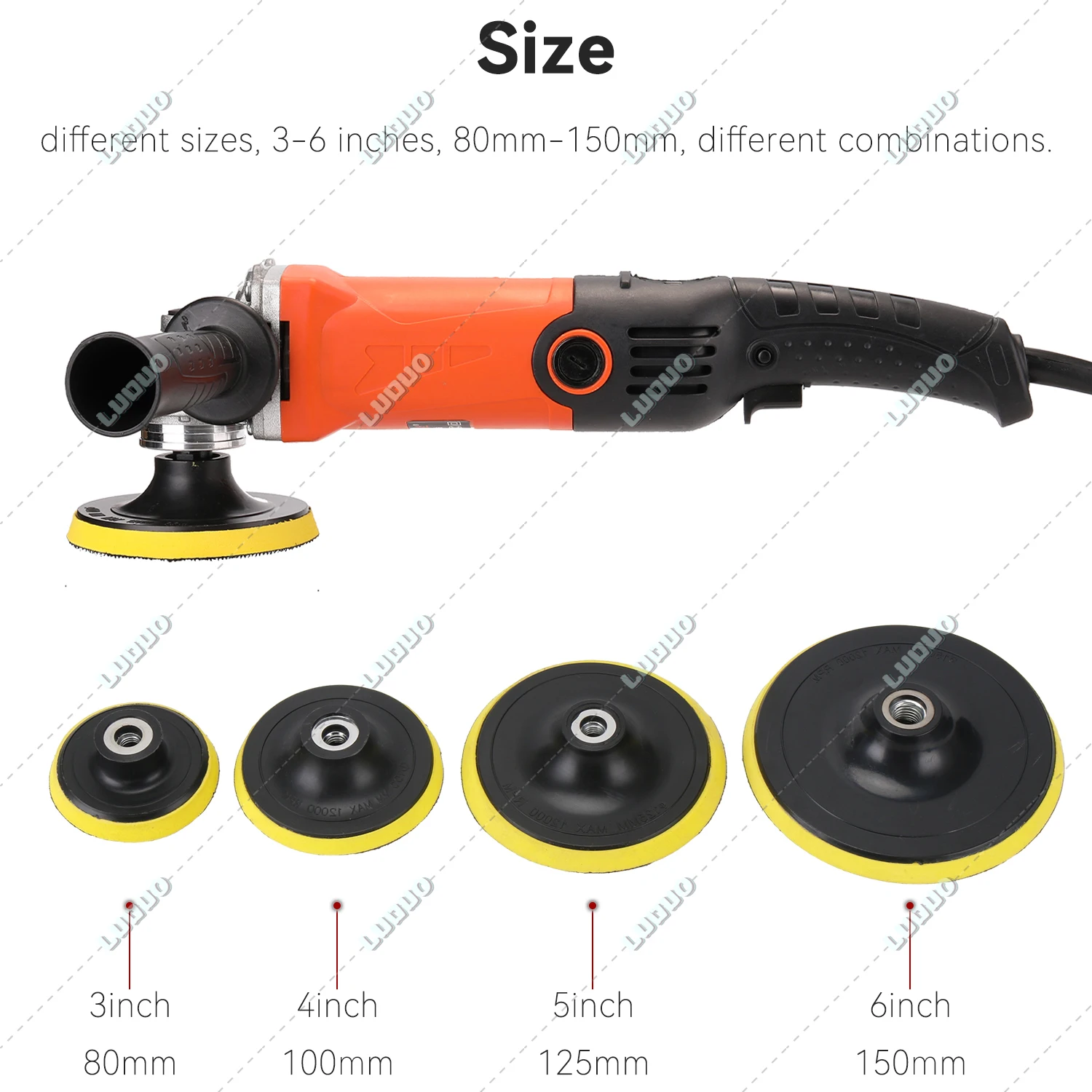 Car Polishing Pad Car Polish Pad Polishing Wheel Disc Sandpaper Disc 2-7 Inch Backing ing Pad Car Polisher Bonnet Angle Grinder Wheel Sander Paper Disc Auto Polishing Machine Tool Self-adhesive