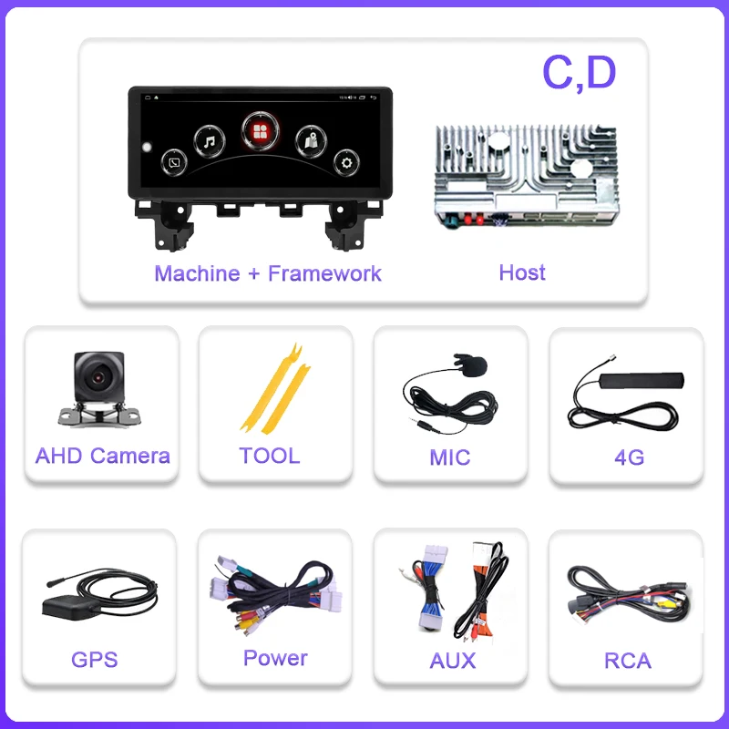 12.3 ġ  CX-5 CX-8 2017-2021  ý 1920*720  Ƽ̵ ÷̾ Gps Dvd  ȵ̵ 14 Ÿ ھ 4G WIFI