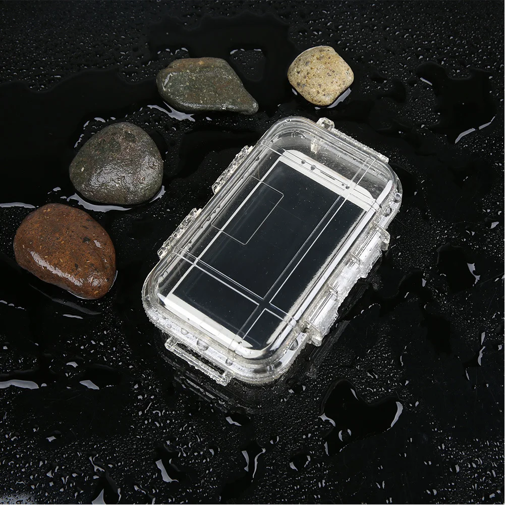 1PC Outdoor EDC Tool Storage Portable Camping Box Shockproof Sealed Waterproof ABS Plastic Safety Equipment Storage Toolbox