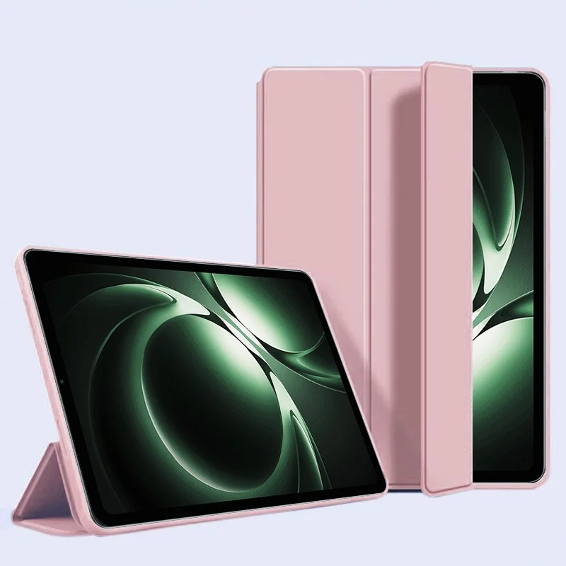 Tri-Folding PU Leather Soft Back Stand Tablet Case - 8.8 Inch Cover