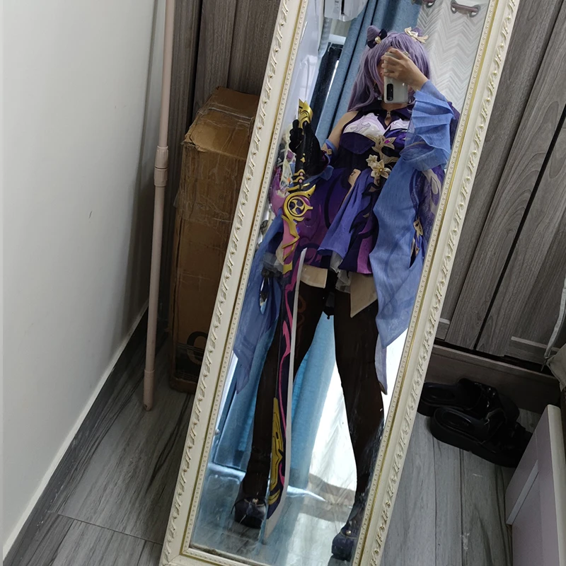 

Game Genshin Impact Baal Shogun Kamisato Ayaka Sword Mist Cut's Backlight Cosplay Props Weapon Xmas Costume Accessories