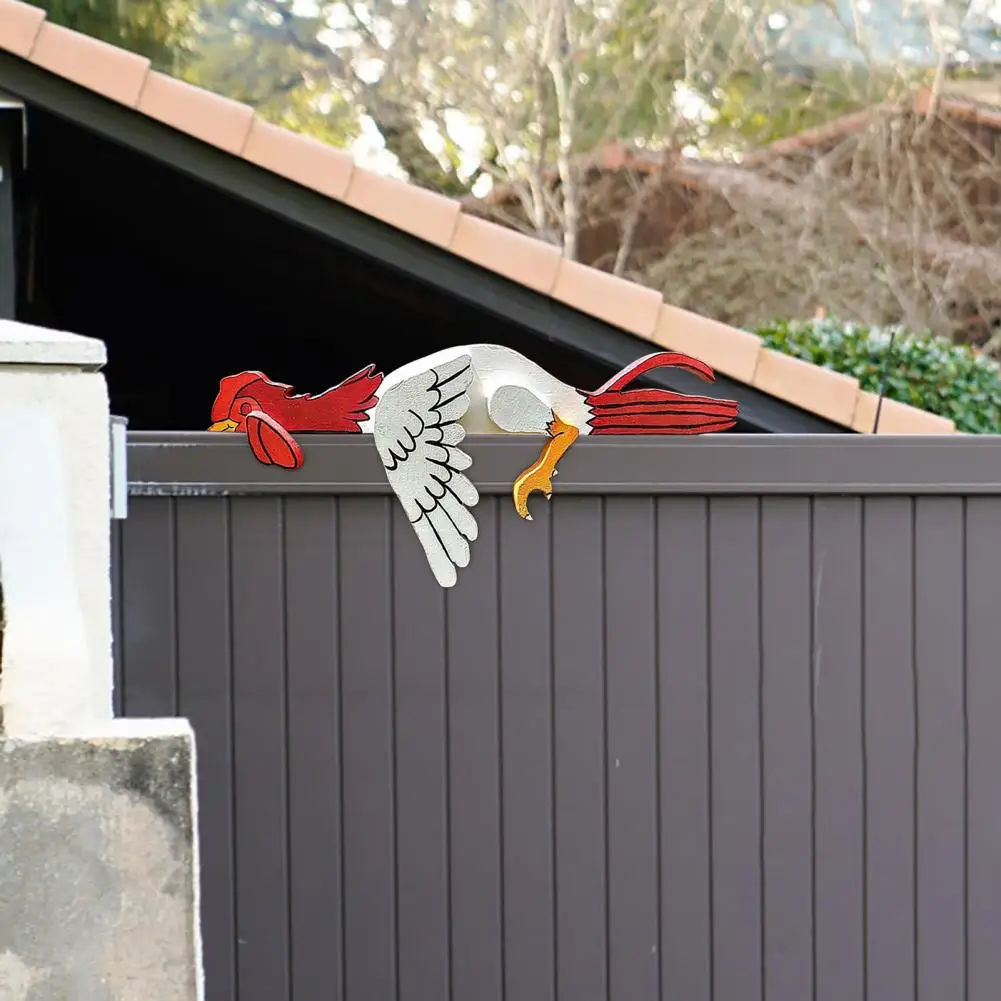 1 Stück Huhn Sitzend Zaun Lustige Dekoration Gartenstatuen - Temu Austria