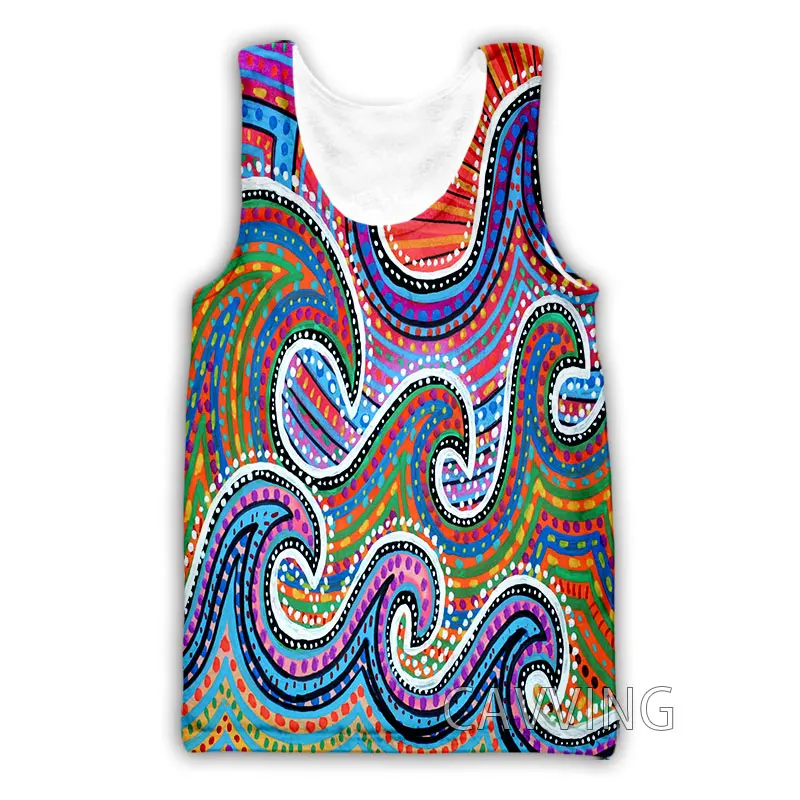 

CAVVING 3D Printed Aboriginal Australia Indigenous Painting Tank Tops Harajuku Summer Undershirt Shirts Streetwear for Men/women