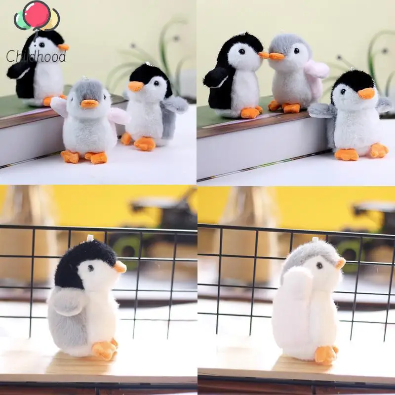 

1Pc Mini 3D Eyes Plush Penguin Doll Pendant Soft Easy Hanging Cute Penguin Plush Keychain Bag Accessories Kids Couple Gifts