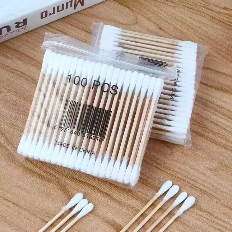 Cotton Swabs 500pcs Double-ended Cotton Swabs Baby Cotton Swabs Ear Cleaning Sticks