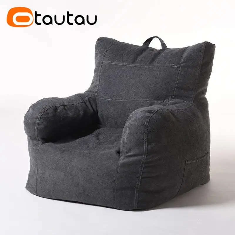 

Чехол для стула OTAUTAU из мягкого хлопка без наполнителя, для детей и взрослых, кресло-пуф, салонный диван SF136