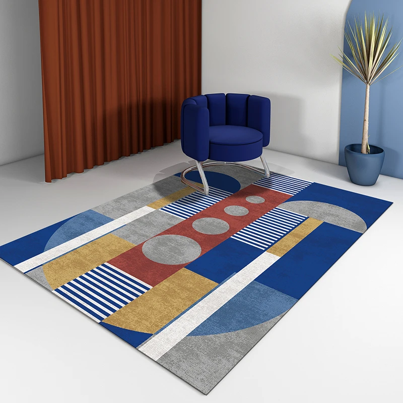 북유럽 스타일 인테리어를 완성하는 럭셔리 카펫과 미끄럼 방지 매트, 홈 서재 휴대품 보관소를 위한 넓은 공간 가득한 러그