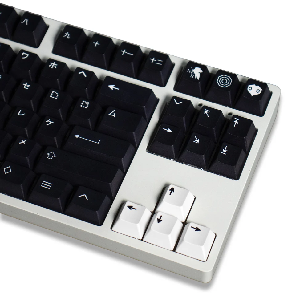 Custom Pbt Keycaps para Teclado Mecânico Gmk Wob Katakana Perfil Cereja Perfil Inglês 61 64 68 75 84 130 Chaves