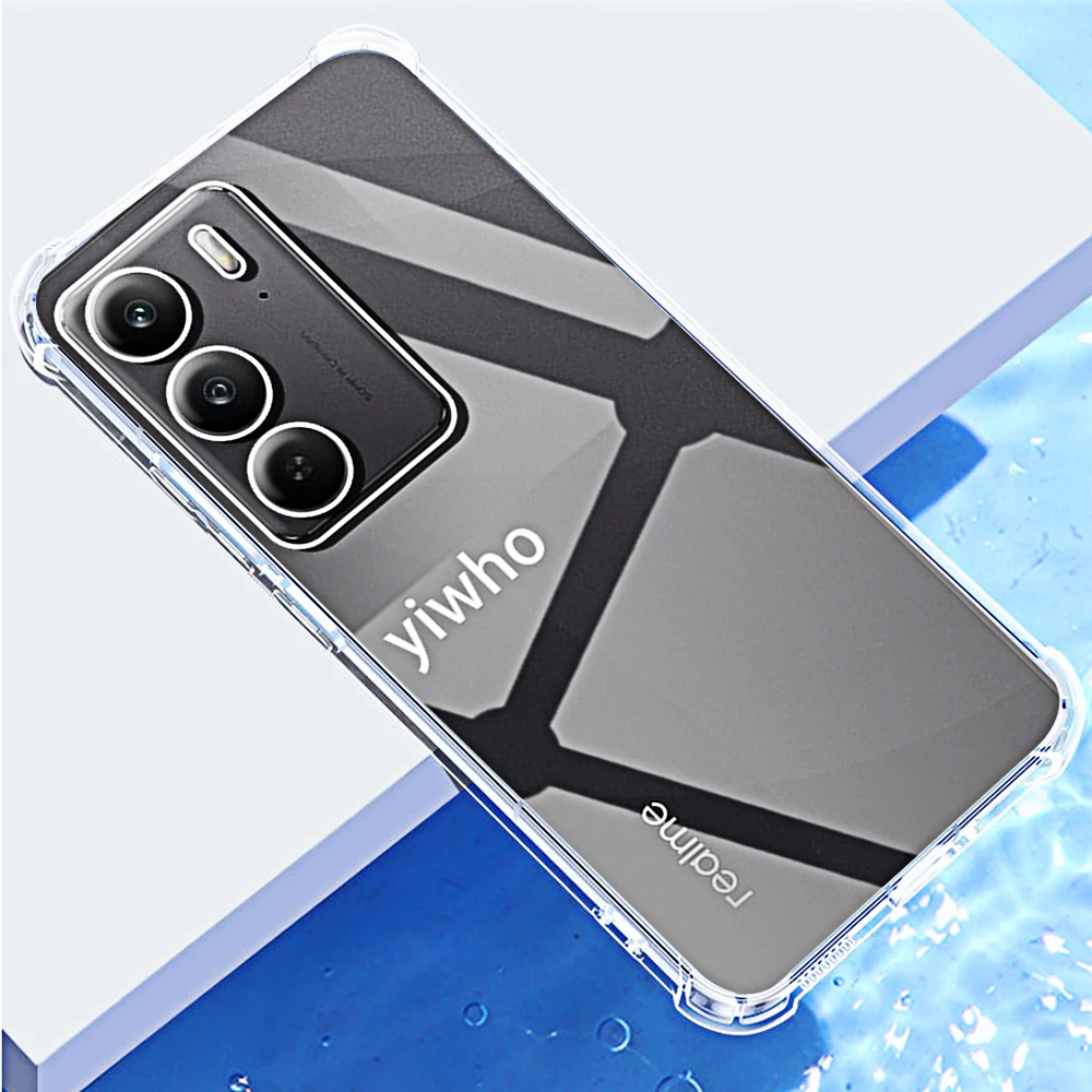 Shockproof Transparent Silicone Phone Case with Soft TPU Bumper