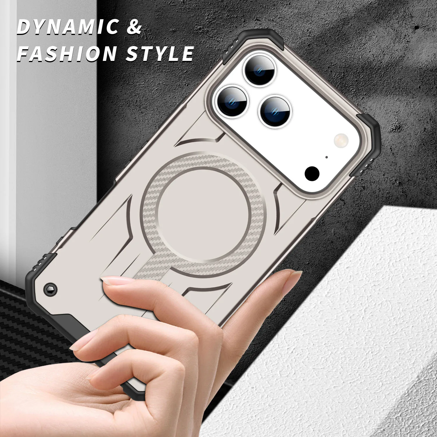 Shockproof Magnetic Armour Case - Heavy Duty Rugged Cover with Magsafe Compatibility