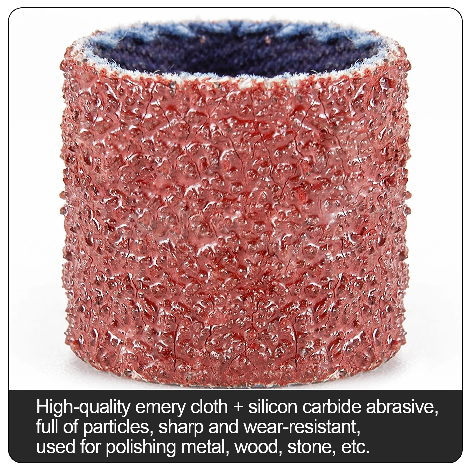 Versatile Sanding Drum Kit with Abrasive Bands and Mandrels