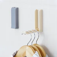Foldable Wall Mounted Hanging Rack Bathroom Adhesive Holders Space Saving Door Hooks Hangers Punchless Drying Racks Accessories 1