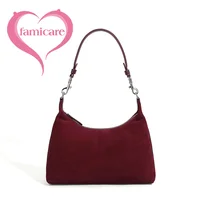 2024 New Winter Women Bag Female Frosted Leather Fashion Armpit Shoulder Bag Tote Lady Fashion Suede Handbag Crossbody Messenger 1