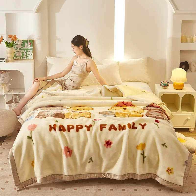 Coperta In Finta Pelliccia Di Visone Evelyn Living - Morbida E Calda, 450 G/m², Per Letto Matrimoniale/Doppio (150x200 Cm), Colore Nero