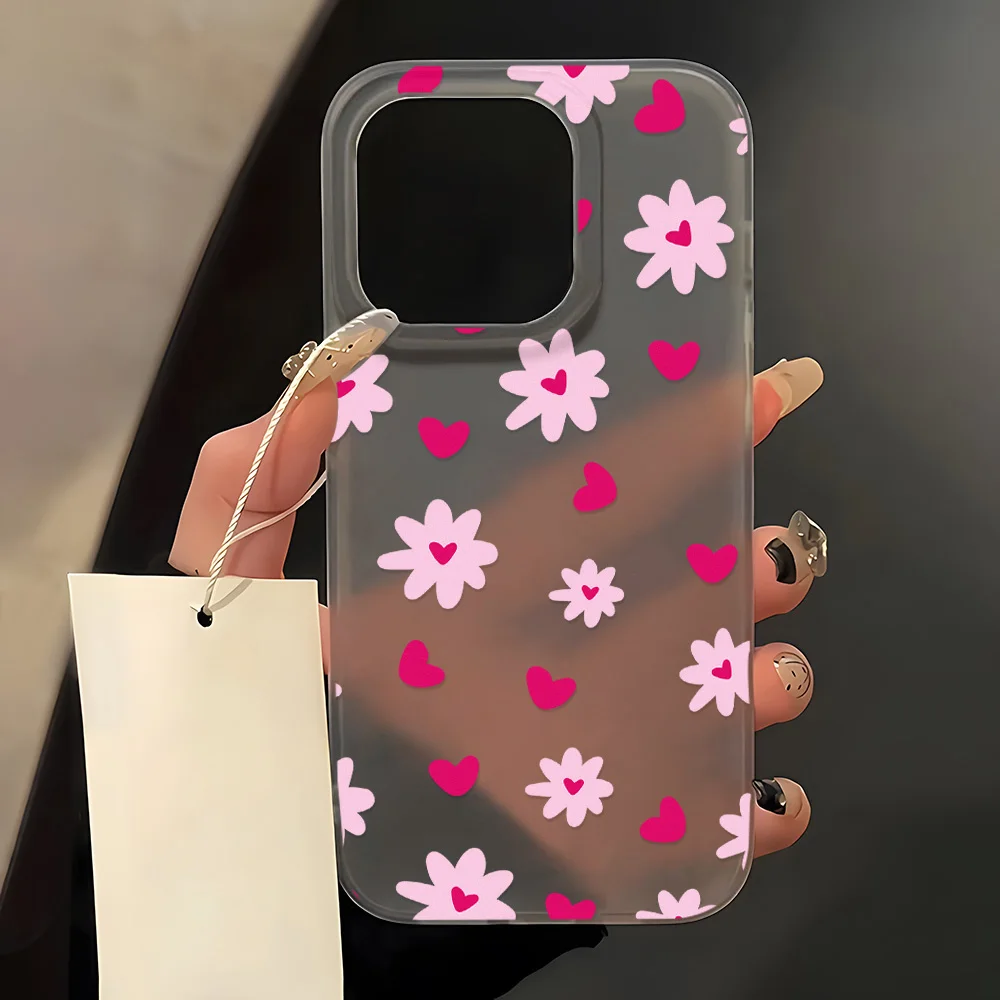 Pink Bow Shockproof Silicone Phone Case - Soft Matte Cover