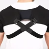 Double Shoulder Support Sports Compression Shoulder Pads Back Pain Relief Double Bandage Cross Compression Protector Sport Brace 2