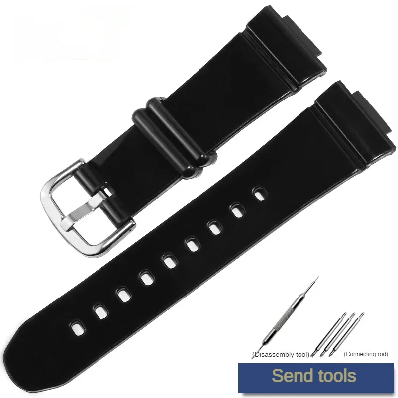 

Waterproof Silicone Watch Strap Substitute BGA-131/132 BGA-160/161 Series Convex Interface Rubber Watchband 14mm