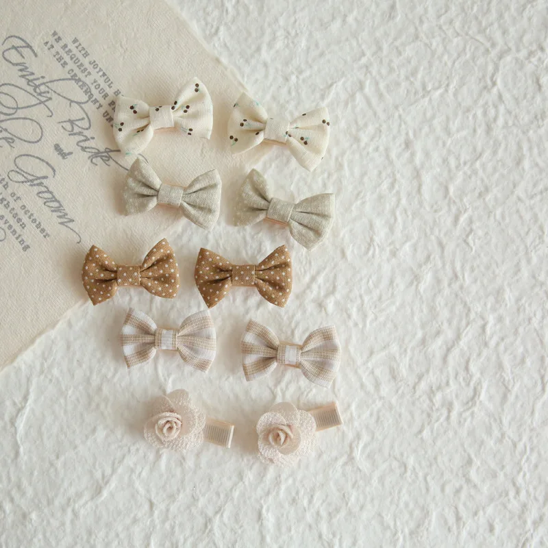 10Pcs/Lot Children's Girl Hairpins Cute Headwear Hair Accessories Bow for Babys Scrunchie Hair Clips Kids Barrettes Headwear 5