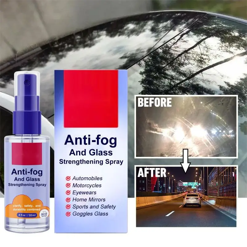 

Long-lasting Anti-Fog Spray for Windshield Car Glass Driving Visibility Anti Fog Spray Improve Driving Visibility Fogging Agent