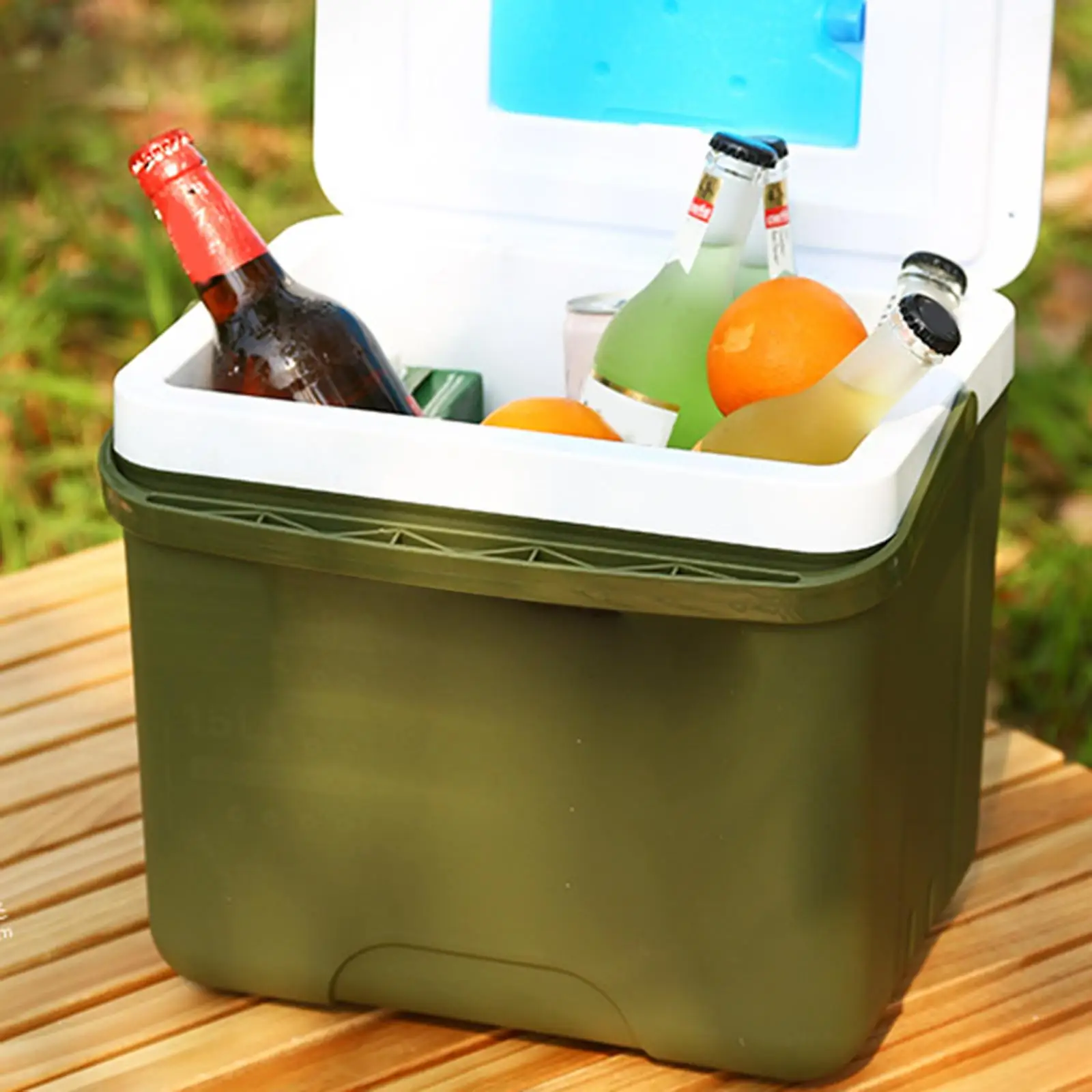Cooler Box Container Portable Beverage Storage Organizer Hot/Cold Retention Cooler Ice Chest Small for BBQ Picnic Beach Party