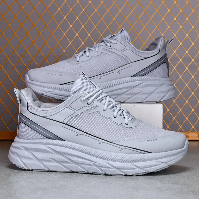 

Легкие мужские кроссовки, повседневная спортивная обувь, Нескользящие, износостойкие, на толстой подошве, дышащие, для бега на открытом воздухе