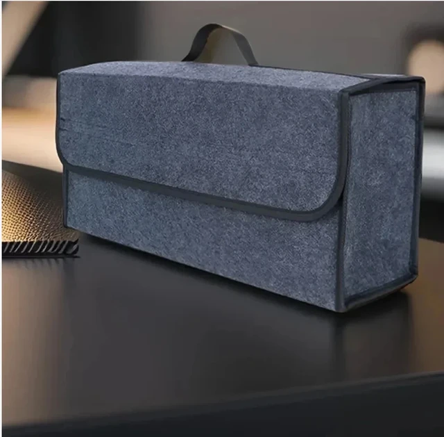 Car Trunk soft Organizer Felt Storage Box Accessories Large Anti Slip Compartment Boot Storage Organizer Tool Car Storage Bag 1