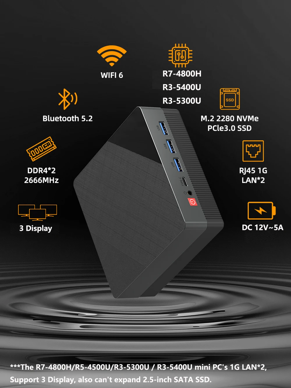 ミニPC Mini PC AMD Ryzen 5 4500U 16GB RAM Amazon.com: GenMachine Mini PC AMD Ryzen 5 4500U Mini