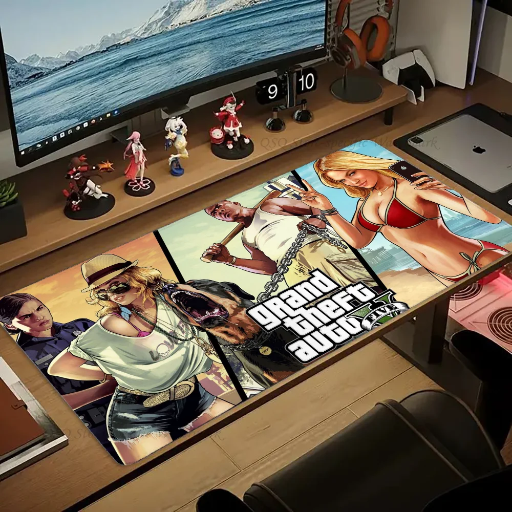 1pc Game Grand Theft Auto GTA Mouse Mat Desk Mat With Pad Gaming Accessories Prime Gaming XXL Keyboard Pad 2