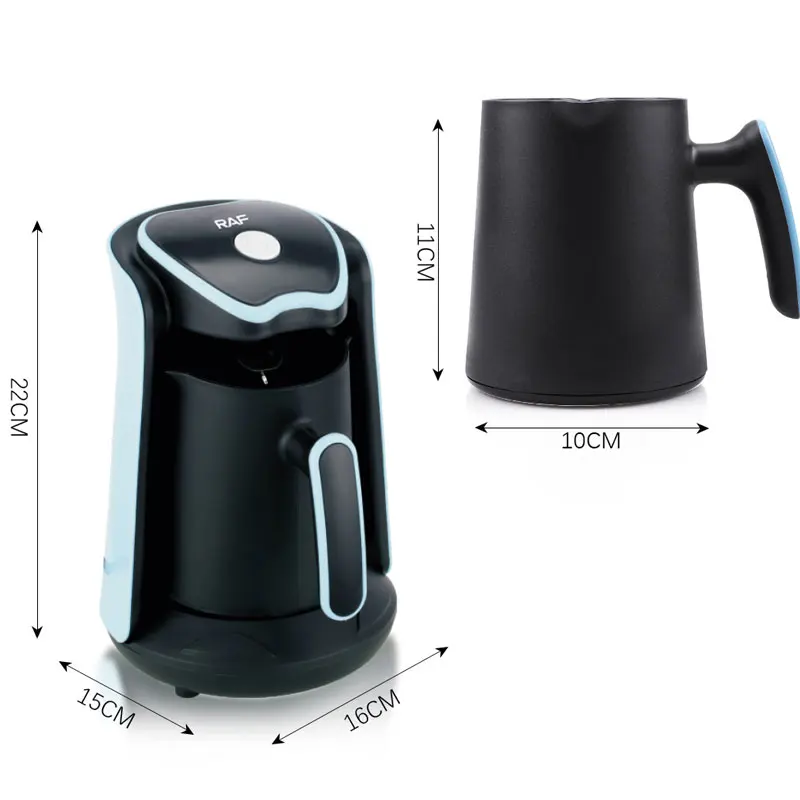 300ml Turkish Coffee Pot,600W Electric Drip Coffee Maker Machine, Household Office Small Milk Tea Pot, Anti-Drip