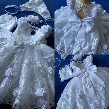 Lace Baptism Gown Set 1