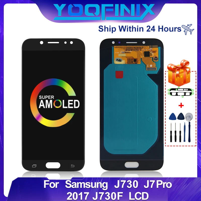 ЖК-дисплей 5 дюйма для Samsung Galaxy J730 сенсорный экран дигитайзер J730FN/DS LCD J7 Pro 2017 J730F