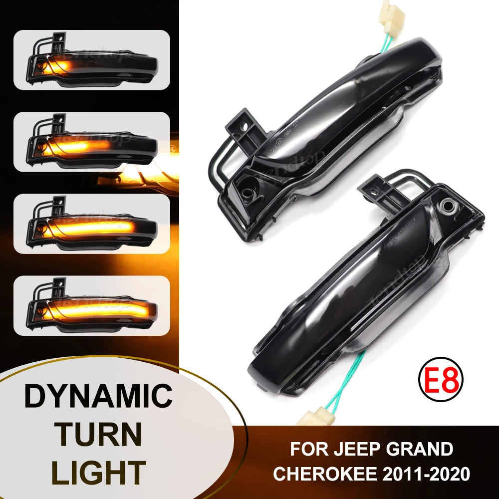 

Световой индикатор для зеркала заднего вида, лампы, динамический фонарь, сигнал поворота, лампа для Jeep Grand Cherokee 2011-2020