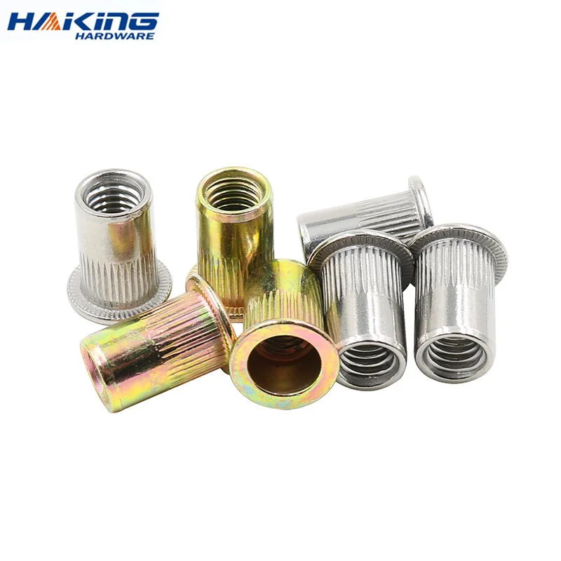 Rivet Nut 2/5/10/20/30pcs Blind Rivet Nut Stainless Steel Rivnut M3 M4 M5 M6 M8 M10 M12 Zinc Plated Threaded Inserts for Housings Panels