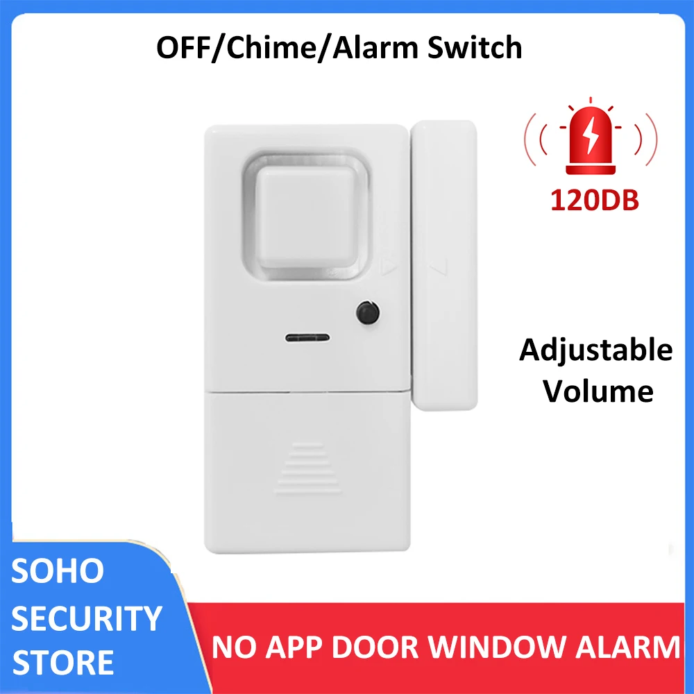 Security Windows Siren | Door Window Sensor | Sound Door Store | Alarm Chime  - 120db Siren - Aliexpress